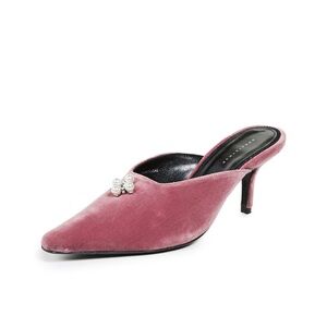Dorateymur Groupie Ballroom Mules Dark pink suede Size 38 - Worn once!!!